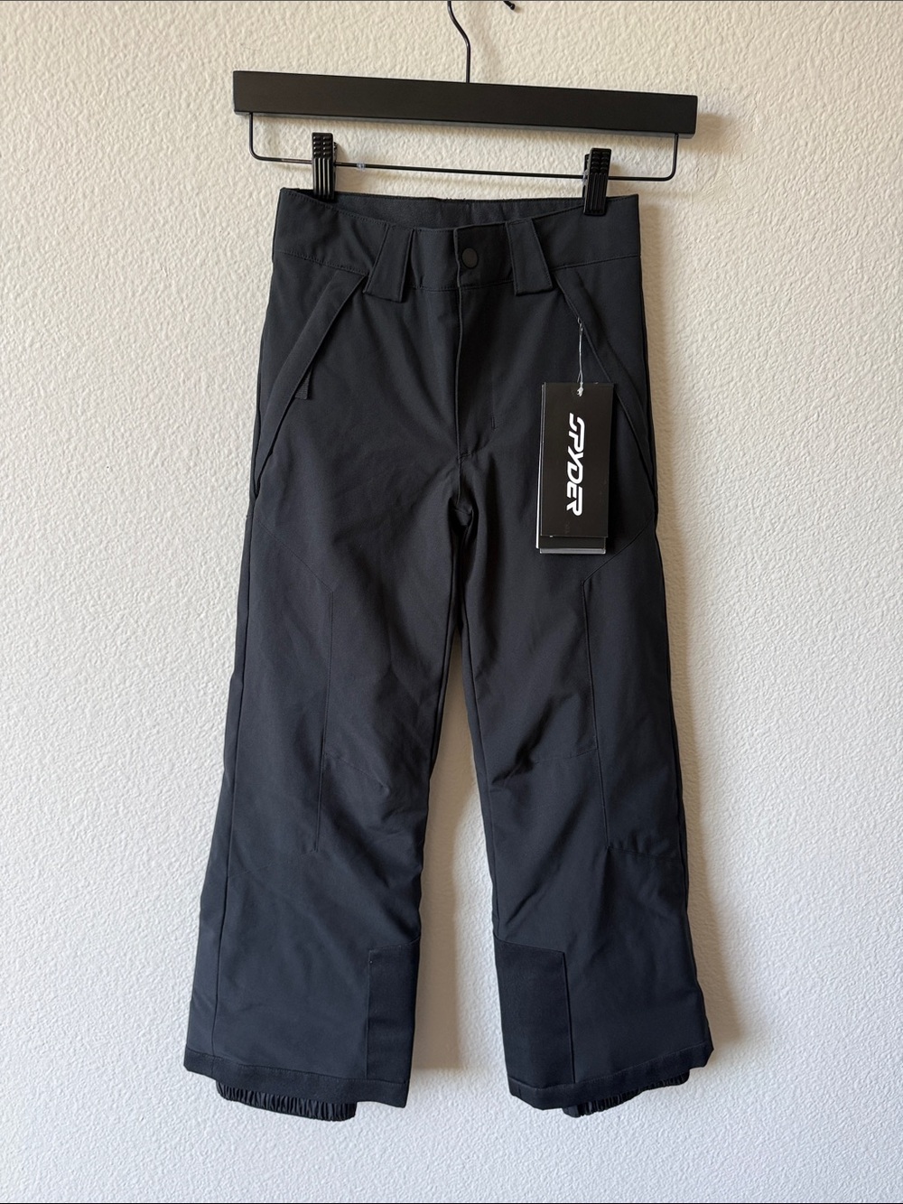 Spyder Power Pant Kids Black Ski Snowboard Snow Pants NWT